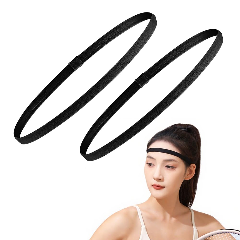 Amazon.co.jp: CHANGJIQ ヘアバンド 2本セット 細い 1cm幅 ヘッド